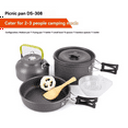 thumbnail image 2 of Camping Cooking Set Camping Cookware Outdoor Cookware Set Pots Tourist Dishes Travel Portable Teapot Picnic Tableware, 2 of 7