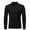 Black 002, variant on Hvot&aat Men's Casual Mock Turtleneck T-Shirts Long Sleeve Thermal Stretchy Pullover Lightweight Undershirt Slim Basic Cotton Tops