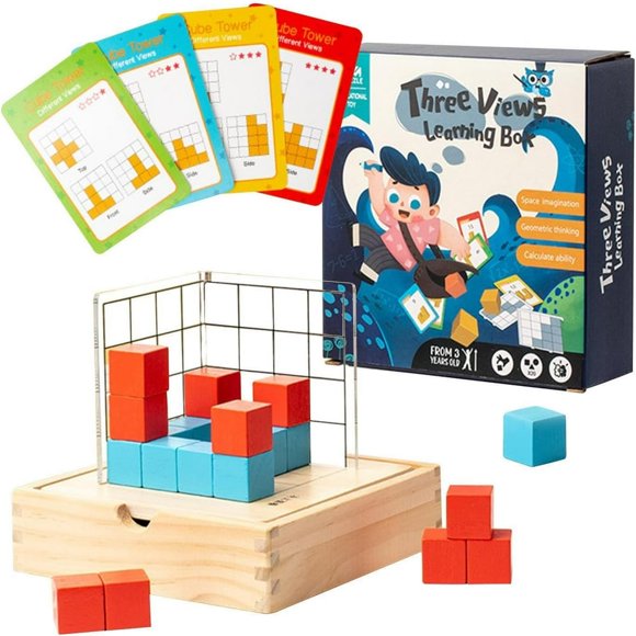 Mathematics | Home Education Materials Brain Game Exercise Spatial Recognition Develop Spatial hinking Train Logical Thinking for Home School School Supplies