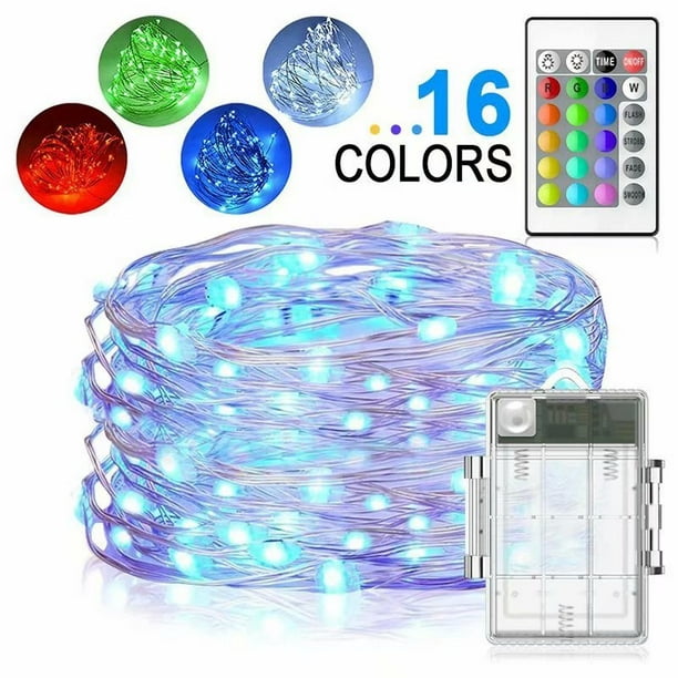 Led String Lights Battery Powered Multi, Multi Colored Led Outdoor String Lights