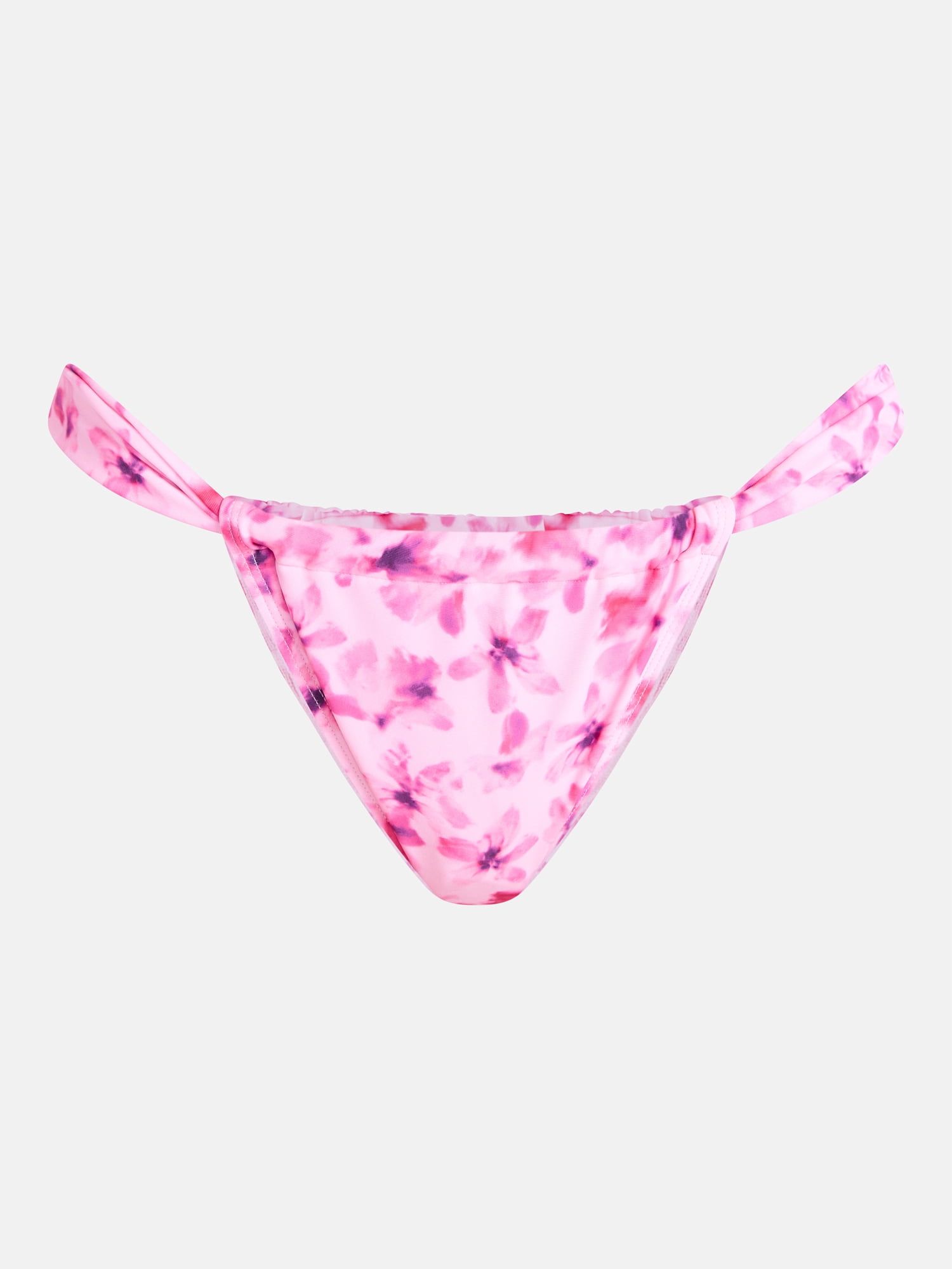 No Boundaries Pink Floral Tunnel Swim Bottoms, Women's XXS-XXL