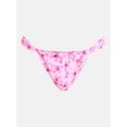 thumbnail image 5 of No Boundaries Pink Floral Tunnel Swim Bottoms, Women's XXS-XXL, 5 of 5