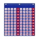 thumbnail image 1 of Eamay Hundreds Pocket Chart con 130 tarjetas numéricas Número 1-100 Tabla de bolsillo para lecciones de profesores en el aula o para uso en casa (100 bolsillos), 1 of 5