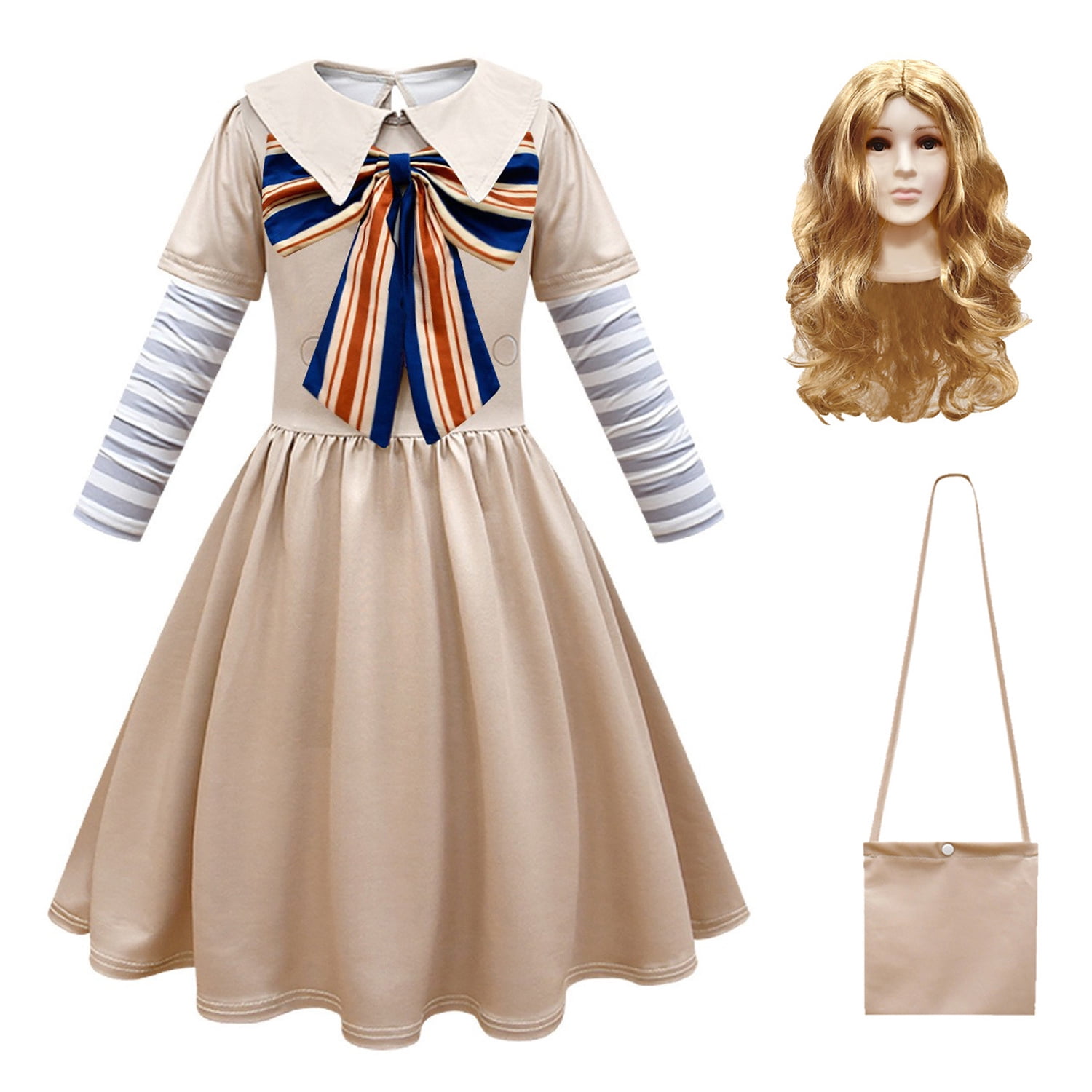 Kawell M3gan Costume for Girls Megan Costumes Uniform Dress Halloween Kawell M3gan Costume for Girls Megan Costumes Uniform Dress Halloween