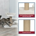 thumbnail image 6 of TRIXIE Mica Sisal 18" Cat Scratching Post with Plush Platform, Light Gray-Greige, 6 of 8