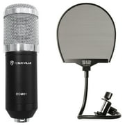 Rockville RCM01 Studio Recording Microphone+Shock Mount+Warm Audio Pop Filter