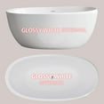 thumbnail image 4 of Mody 59" Acrylic Freestanding  Soaking Bathtub - Gloss White, 4 of 35