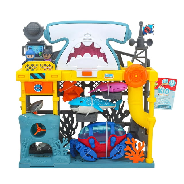 Kid Connection Ocean Adventure Playset with Light & Sound, 22 Pieces