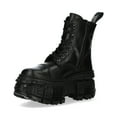 thumbnail image 5 of New Rock WALL083C-S5 Unisex Black Leather Gothic Boots, 5 of 8