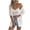 Aa-White, variant on Women's Knitted Cardigan Tops Spring Summer Ladies Solid Color Hollow Out Mid Sleeve Knit Open Front Blouses Ab-Coffee S