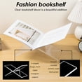 thumbnail image 6 of Acrylic Book Stand 11 x 5.9 x 6.1 in Large Open Book Display Stand for Cookbook Art Book Bible Guest Book - Coffee Table Book Stand for Reading - Transparency, Large Size, 6 of 10