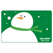 Angle View: Green Snowman Gift Card