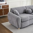 thumbnail image 6 of Holaki Modern Sofa for Living Room,84.6" Green Chenille Couch,Sectional Love Seat Couch, Upholstered Sofa for Apatment Bedroom Home Office,White/Gray/Yellow/Black/Orange, 6 of 19