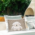 thumbnail image 3 of Stupell Industries Jesus Loves Me Little Lamb Outdoor Printed Pillow, design by Annie LaPoint, 3 of 6