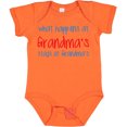 thumbnail image 3 of Inktastic What Happens at Grandma's Boys or Girls Baby Bodysuit, 3 of 5