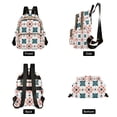 thumbnail image 4 of FORMRS Mini Backpack Purse for Women Travel Daypack Casual Shoulder Bag, Flowers Geometric Pattern, 4 of 7
