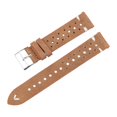 thumbnail image 4 of kusrkot Bracelet de Montre en Cuir Trous Respirants Ajustable Dégagement Rapide Bracelet de Montre Kaki 20mm, 4 of 9