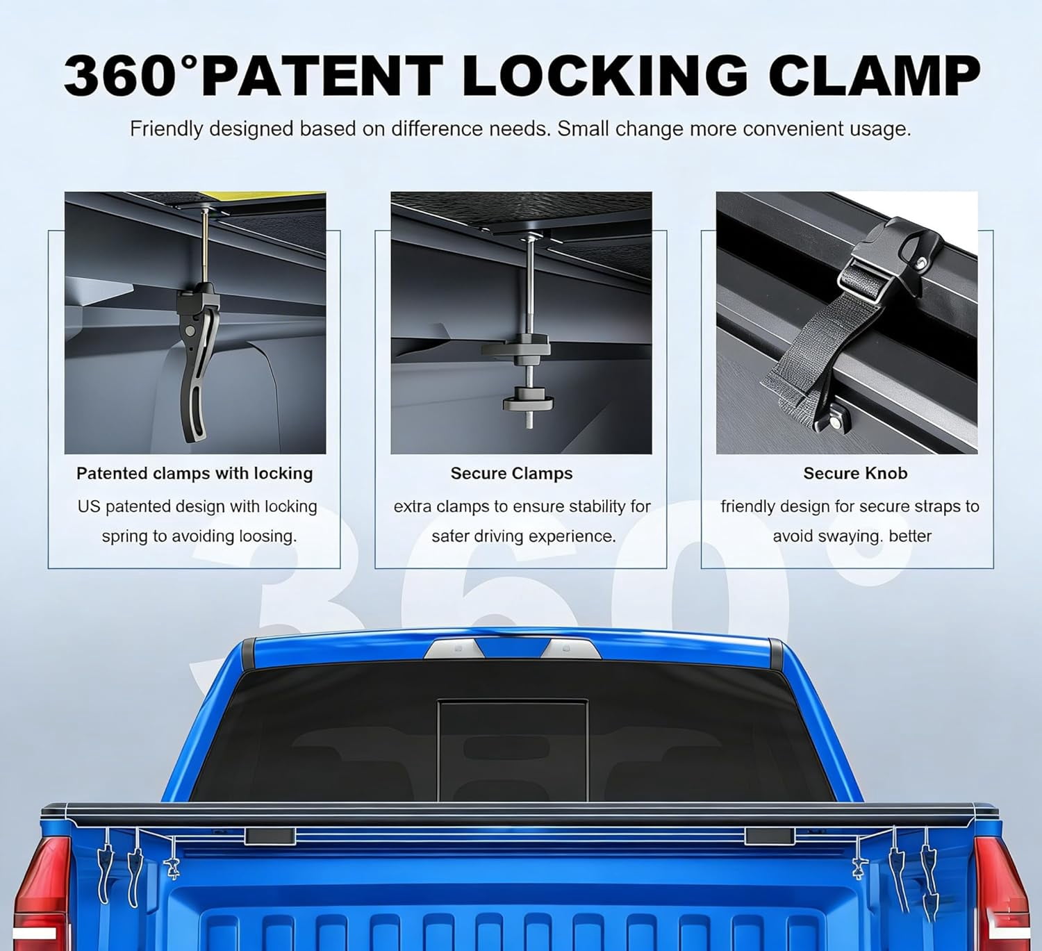OSIAS Truck Bed Tonneau Cover Ford Maverick 2022-2026 Styleside 4.6ft Pickup Truck Bed(54.4")