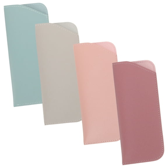 4 Pcs Glasses Case Leather Bag Pouch Eyeglass Stand for Sunglasses Womens Spectacle Soft Miss