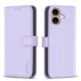 thumbnail image 2 of Feishell Wallet Case for iPhone 16, Wallet Flip Case [Kickstand] with RFID Blocking Card Holders [Shockproof] High Qulity PU Leather Magnetic Closure Case For iPhone 16, Lightpurple, 2 of 10