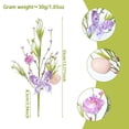 thumbnail image 3 of TIELUTT Easter Purple Floral Picks for Home Party Wisteria Flowers Christmas Flowers Winter Flower Picks Coral Roses Flowers Wedding Decorations for Reception inside, 3 of 7