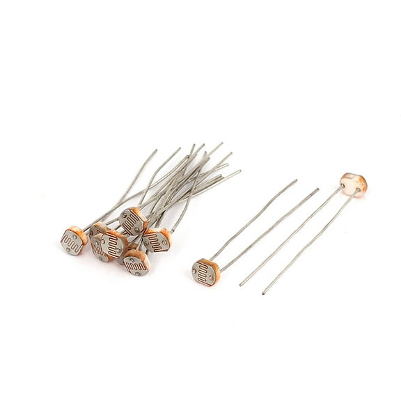 Unique Bargains 10pcs 5-10K ohm LDR Resistor Light-Dependent Photoresistor Optoresistor GL5516