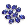 thumbnail image 4 of 10 Pcs Claw Rhinestone 10x14mm Oval Clawless Edging Unhooked Clothes Bags Shoes Hats HandSewn Accessories(Blue ), 4 of 10