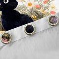 thumbnail image 4 of Feelyou Black Cat Kids Black Out Curtains, Kawaii Cartoon Kitten Curtains Pack of 2 (42x63 Each), Rustic Groovy Flower Bedroom Curtains, Living Room Curtains Decor, 4 of 6
