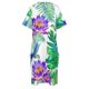thumbnail image 4 of Vestido holgado con bolsillos para mujer falda con diseño de Humming Birds ropa coreana elegante, 4 of 6