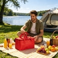 thumbnail image 6 of Insulated Food Delivery Bag with Zipper, Capacity Grocery Shopping/Catering/Pizza Cooler Bags,Cold/Hot Styrofoam Carrier for Picnics and Grocery Transport, 6 of 6