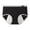 Black, variant on Women's High Absorbency Menstrual Underwear - Leakproof, Cotton-Polyester Blend, Mid-Waist, Suitable for Heavy Flow/Postpartum