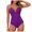 Purple, variant on adviicd Women's One-Piece Swimsuits Womens Bathing Suits Tummy Control - Push Up Bathing Suit Full Coverage Slimming Swimwear (Purple,XXL)