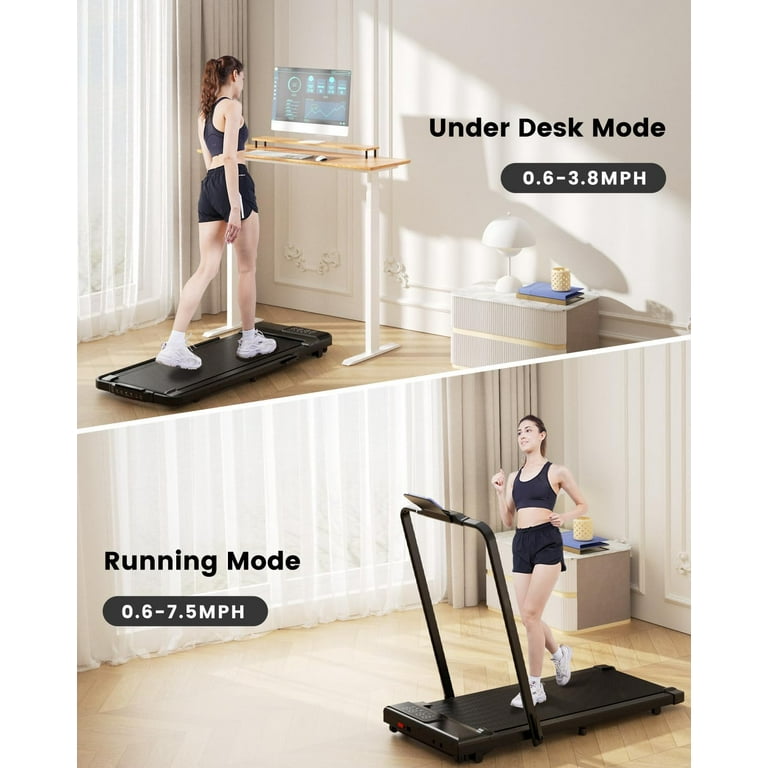 YDZJY 3 in 1 Folding Treadmill 300lbs Capacity, 3 HP Indoor