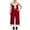 Red, variant on SUNSIOM Women’s Long Jumpsuit Overalls Casual Sleeveless 3D Print Baggy Romper Pants Holiday Costume