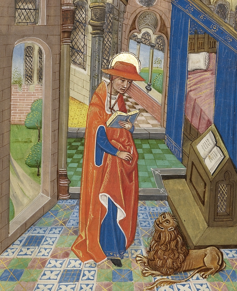Saint Jerome Translating the Bible, c. 1460 Poster Print by Science