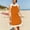 #0889Orange, variant on Taylonsss Womens Two Piece Set Round Neck Sleeveless Casual Solid Skirt Set Summer Spring Outfit