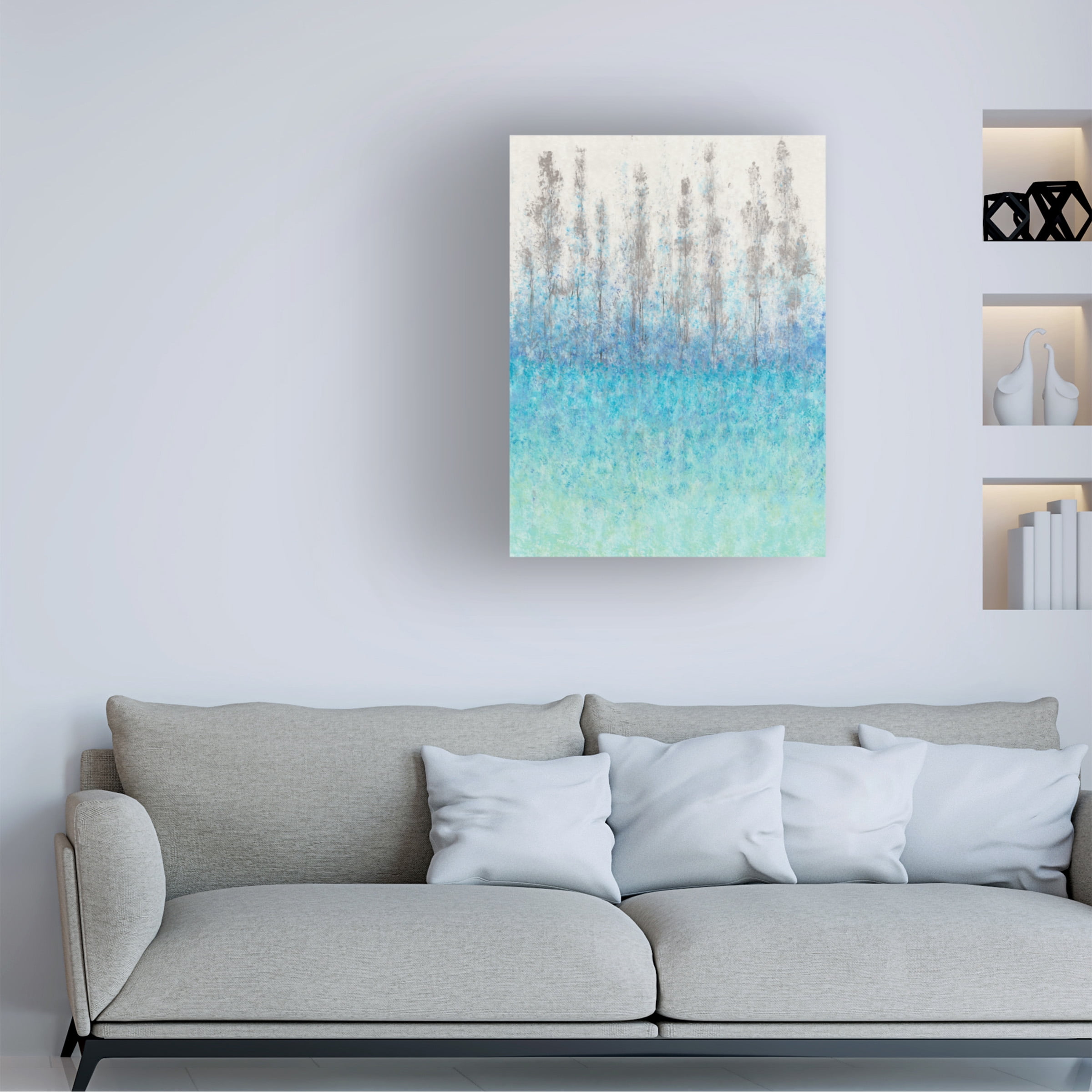 Tim O'Toole 'Cypress Border I' Canvas Art
