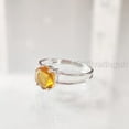 thumbnail image 6 of Hexagon Citrine Ring, 925 Sterling Silver Ring, Women Ring, Natural Citrine, November Birthstone, Christmas, Thanksgiving, Tiny Dainty Ring, Handmade, Statement Jewelry, Wedding, Anniversary Gift, 6 of 8