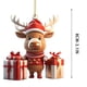 thumbnail image 3 of Acrylic Christmas Ornaments Hanging Decorations with Engraved Santa Claus Design for Holiday Tree Home Party Festival Indoor Outdoor Decorative Pendant Gift, 3 of 6