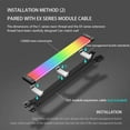 thumbnail image 4 of COOLMOON ARGB LED Strip Light Fits 8PIN 24PIN Power Cables DIY Lamp Bar Light Strip for PC Computer Case Chassis, 4 of 8