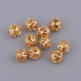 thumbnail image 3 of AMLESO 10Pcs Metal Filigree Hollow Loose Spacer Bead for Jewelry Making Craft 3.5mm, 3 of 8