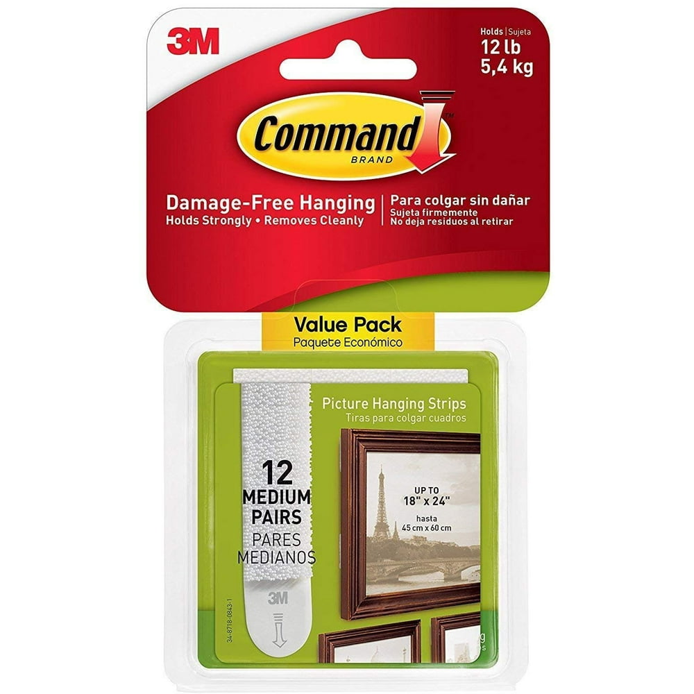 Command Picture Hanging Strips Value Pack, Medium 48Pairs (1720412ES