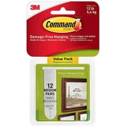 Command Picture Hanging Strips Value Pack, Medium 48-Pairs 17204-12ES
