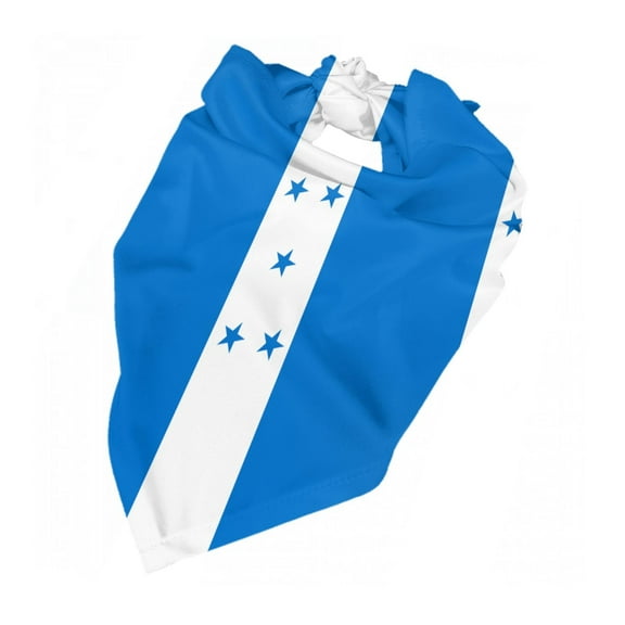 Honduras Flag Dog Bandana Adjustable Dog Bib Scarf Handkerchief For Large Medium Small Dogs Cats Pets