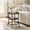 Gray, variant on Telyra 2-Tier Round Side Table 21.8" End Table with Antiqued Wood Grain Top and Steel Base, Rust