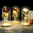 thumbnail image 2 of Eternal Flower, Fake Flowers Enchanted Rose in Glass Dome Rose lamp Gifts, LED Light Romantic Home Decor Gifts for Valentine's Day Mother's Day Wedding Anniversary, 2 of 8