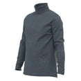 thumbnail image 4 of Men's 100% Interlock Knit Combed Cotton Super-Soft Pre-Washed Ski Casual Droptail Turtleneck Pullover Sweater, 4 of 6