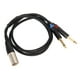 thumbnail image 4 of Divisor XLR Maleto Dual TS Mono Y, adaptador doble de 1/4 de pulgada a convertidor Cable divisor en Y doble de pulgada a XLR macho construido para profesionales, 4 of 8