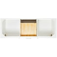 thumbnail image 5 of Ariel R061dcw2ovo Bayhill 60" Thick Carrara Marble Vanity Top - Grey, 5 of 7