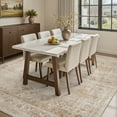 thumbnail image 4 of SIXHOME 6'x9' Area Rug Washable Retro Living Room Bedroom Carpet Soft Floral Distressed Indoor Rug Beige, 4 of 8